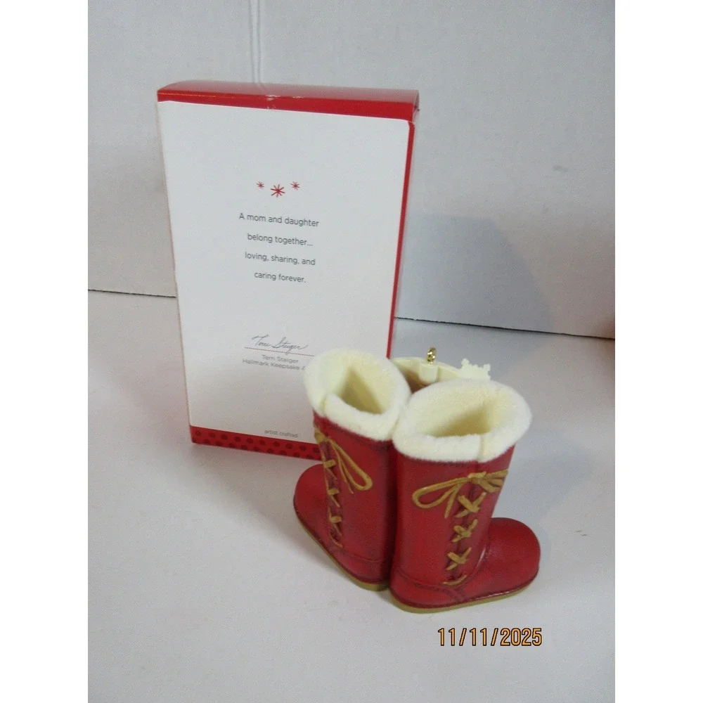Hallmark Keepsake Ornament Like Mom Like Daughter Boots 2013 Christmas